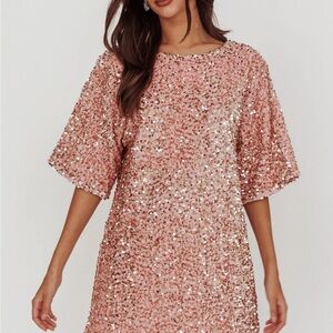 Selfie Leslie Miramar Backless Sequin Dress